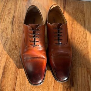 Magnani Brown Leather Oxford Shoe